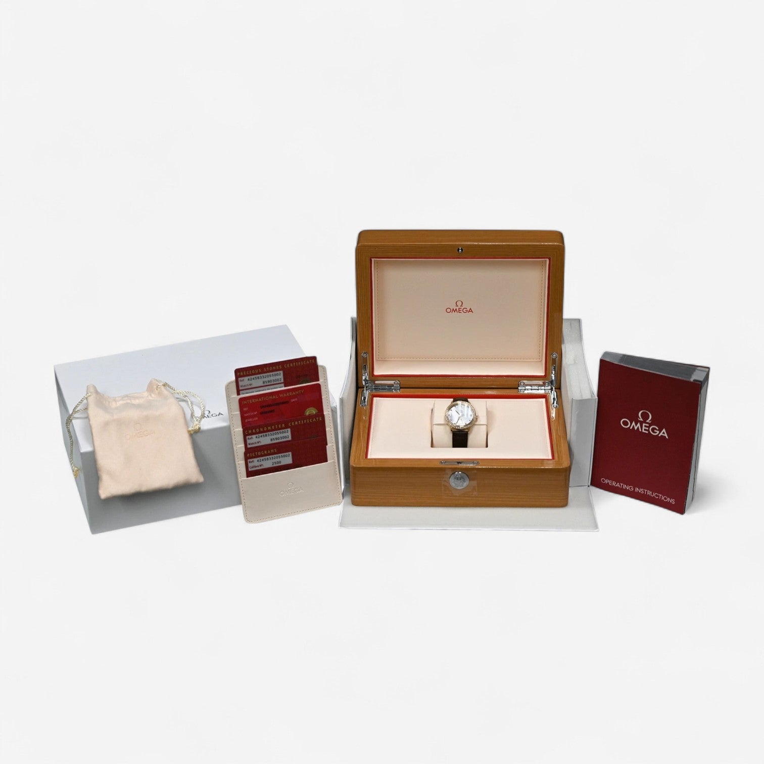 Omega De Ville Prestige 18K Yellow Gold Automatic Ladies Watch 424.58.33.20.55.002 - THE SOLIST