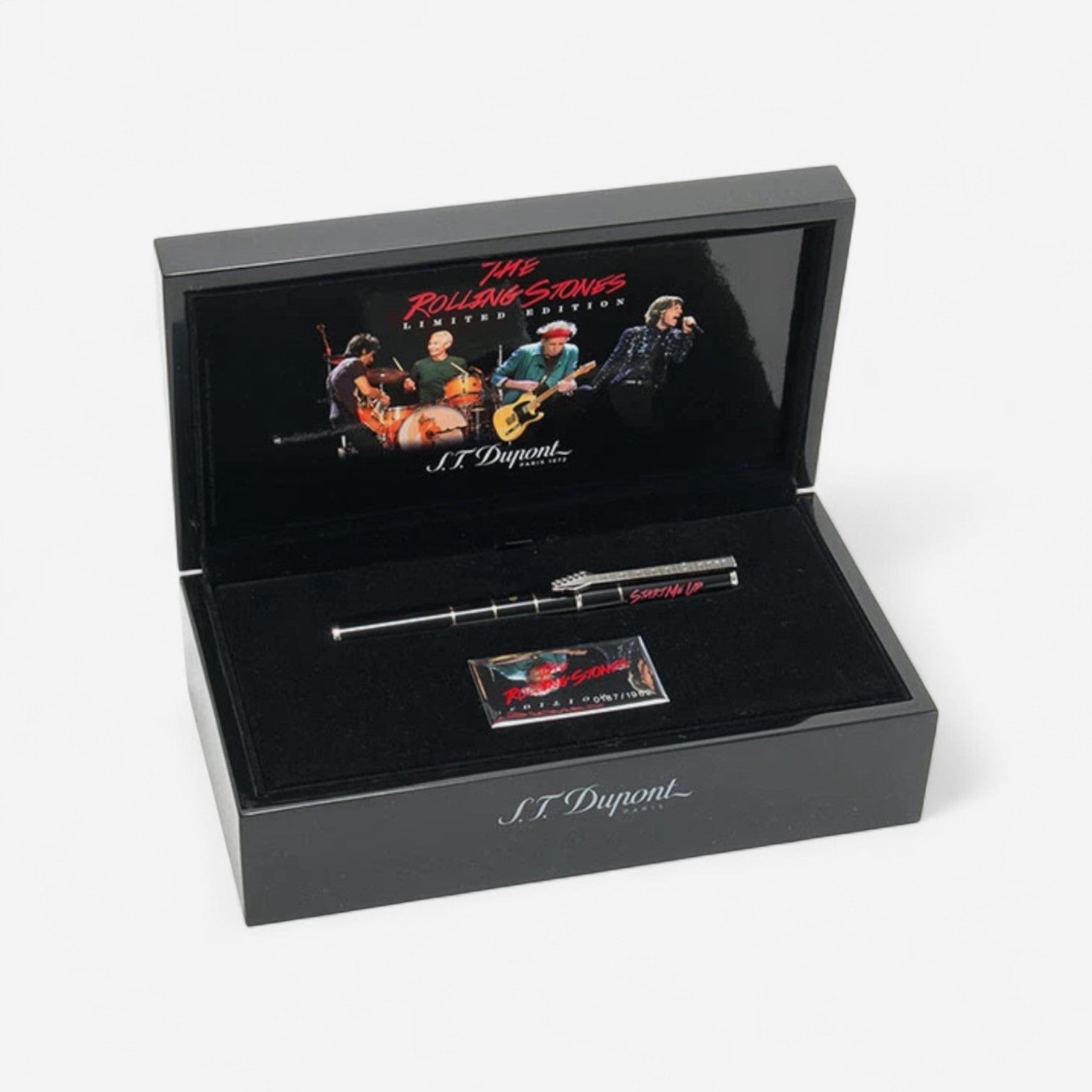 S.T. Dupont Rolling Stones LE Black Lacquer & Palladium Rollerball Pen 142032 - THE SOLIST