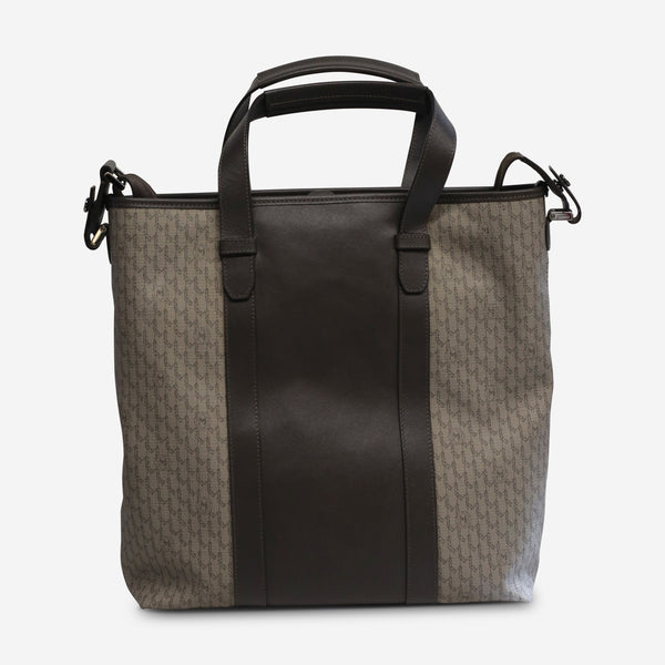Montblanc Signature Stone & Brown Leather Vertical Tote 111611 - THE SOLIST