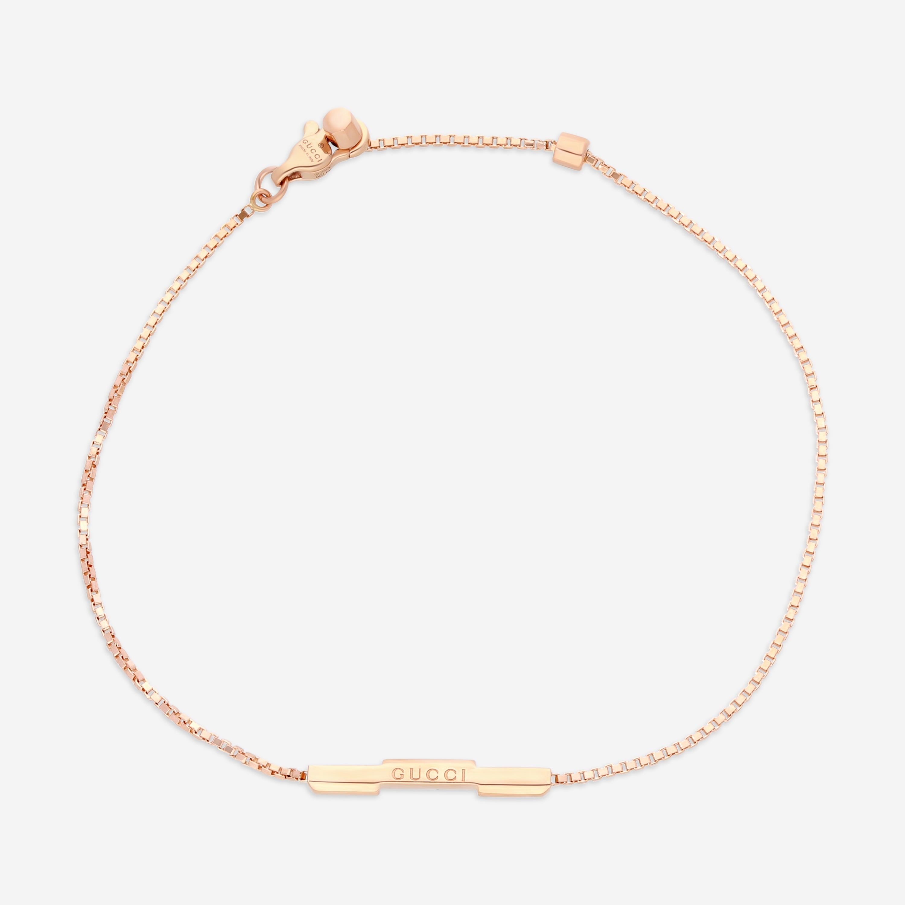 Gucci Link to Love 18K Rose Gold Chain Bracelet YBA662106002016