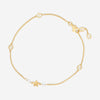 Gucci Interlocking G & Star Motif 18K Yellow Gold Diamond Chain Bracelet YBA679117001017 - THE SOLIST