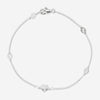 Gucci Interlocking G Heart Motif 18K White Gold Diamond Chain Bracelet YBA679118001017 - THE SOLIST