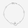 Gucci 18K White Gold Round Charm Heart Cut Out Bracelet YBA729383002016 MSRP $2,550 - THE SOLIST