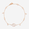 GUCCI 18kt Pink Gold and Diamonds Bracelet YBA729403001016 MSRP $2,650 - THE SOLIST
