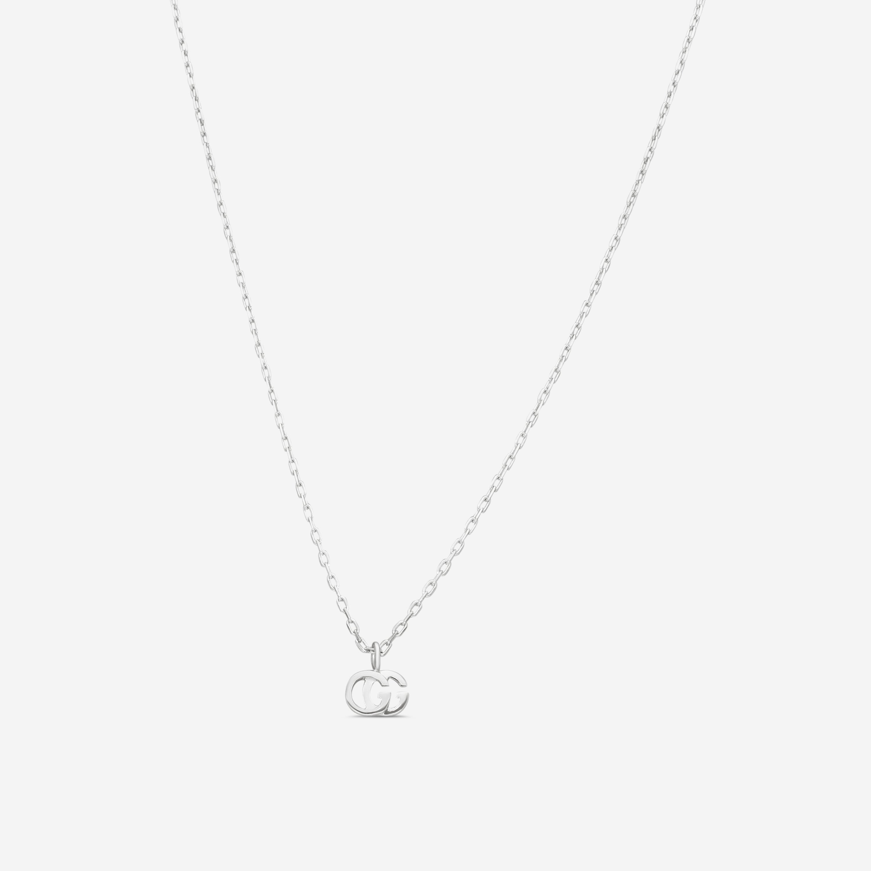 GUCCI GG Running 18kt White Gold Necklace YBB48163800200U MSRP $1,250 - THE SOLIST