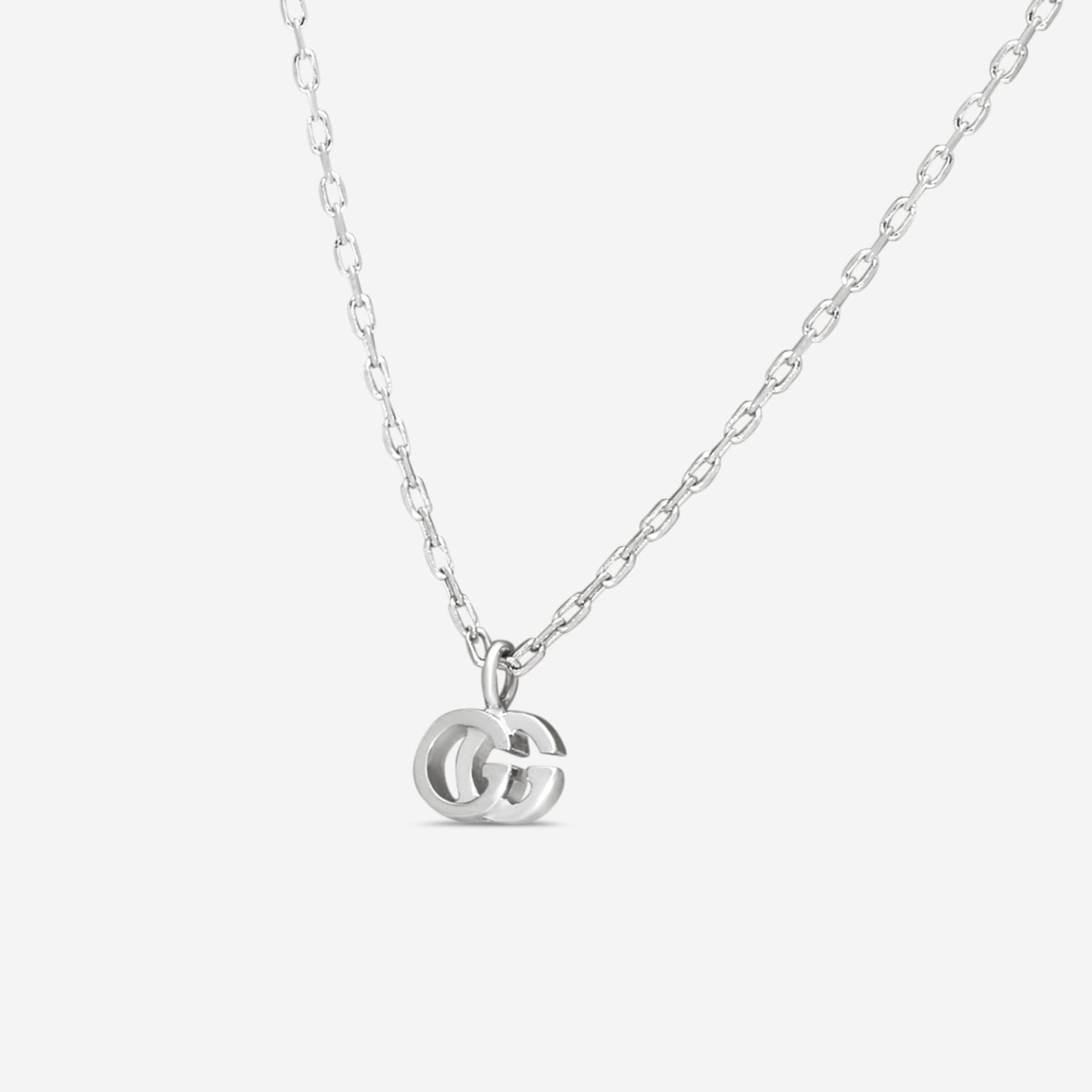 GUCCI GG Running 18kt White Gold Necklace YBB48163800200U MSRP $1,250 - THE SOLIST