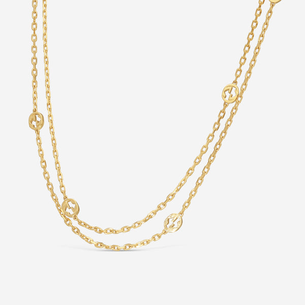 Gucci Interlocking G 18K Yellow Gold Necklace YBB63176100100U MSRP $3,150 - THE SOLIST