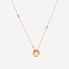 Gucci 18K Rose Gold Round Pendant Heart Cut Out Necklace YBB72937300100U MSRP $2,450 - THE SOLIST