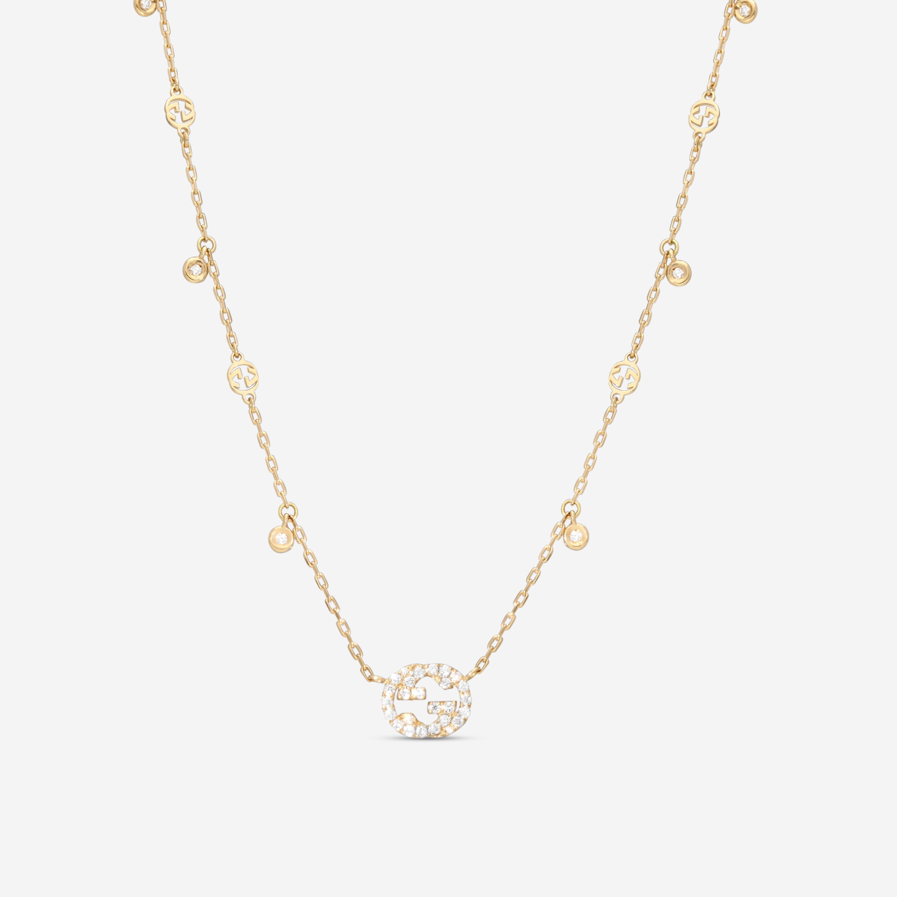 Gucci GG 18K Yellow Gold Pendant Necklace YBB72940200200U MSRP $3,300 - THE SOLIST