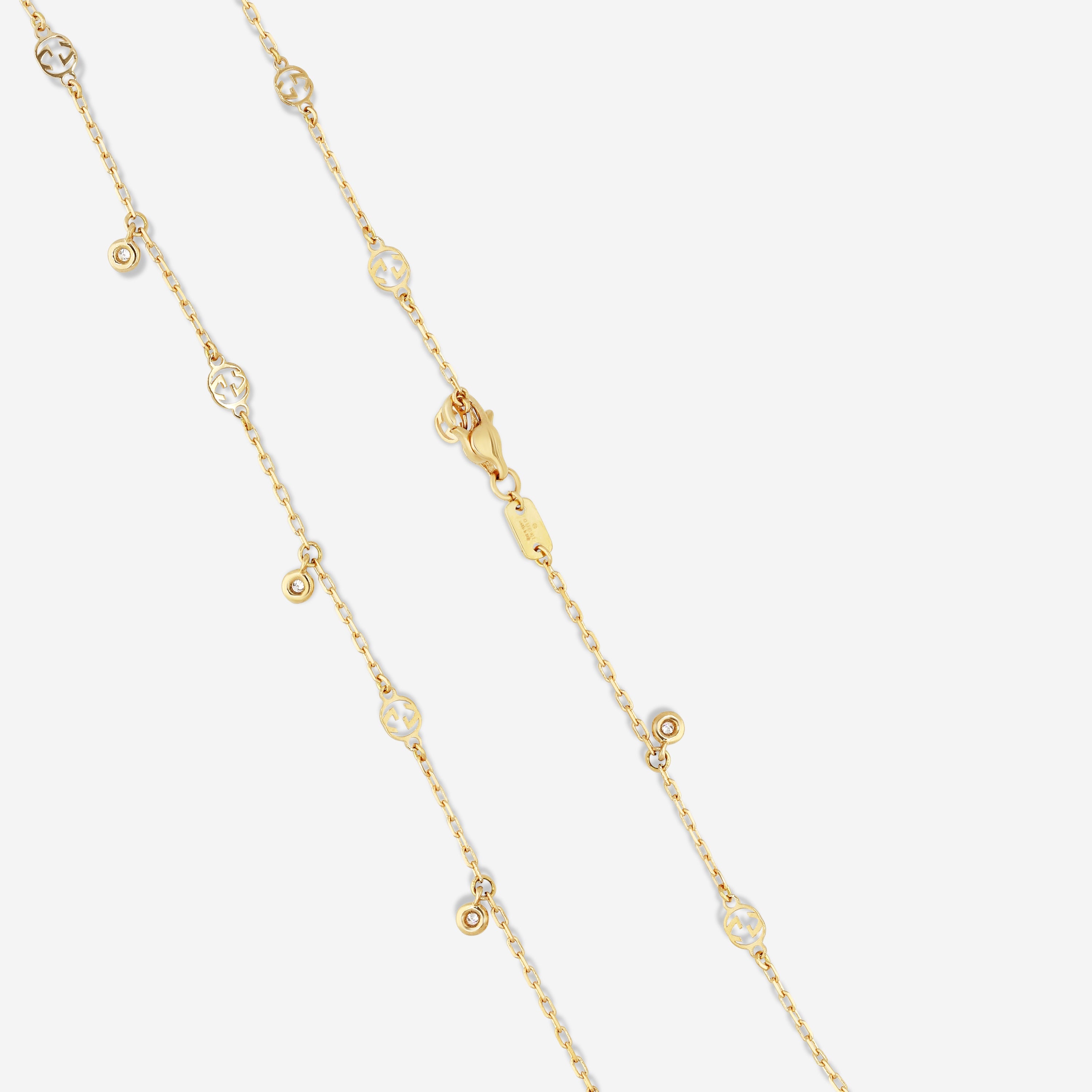 Gucci GG 18K Yellow Gold Pendant Necklace YBB72940200200U MSRP $3,300 - THE SOLIST