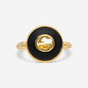 Gucci 18K Yellow Gold Onyx & Diamond Statement Ring YBC786547001009 - THE SOLIST