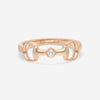 Gucci Horsebit 18K Rose Gold Diamond Ring YBC796168001010 - THE SOLIST