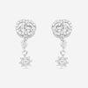 Gucci Flora 18K White Gold and Diamond Earrings YBD58183000100U MSRP $3,250 - THE SOLIST