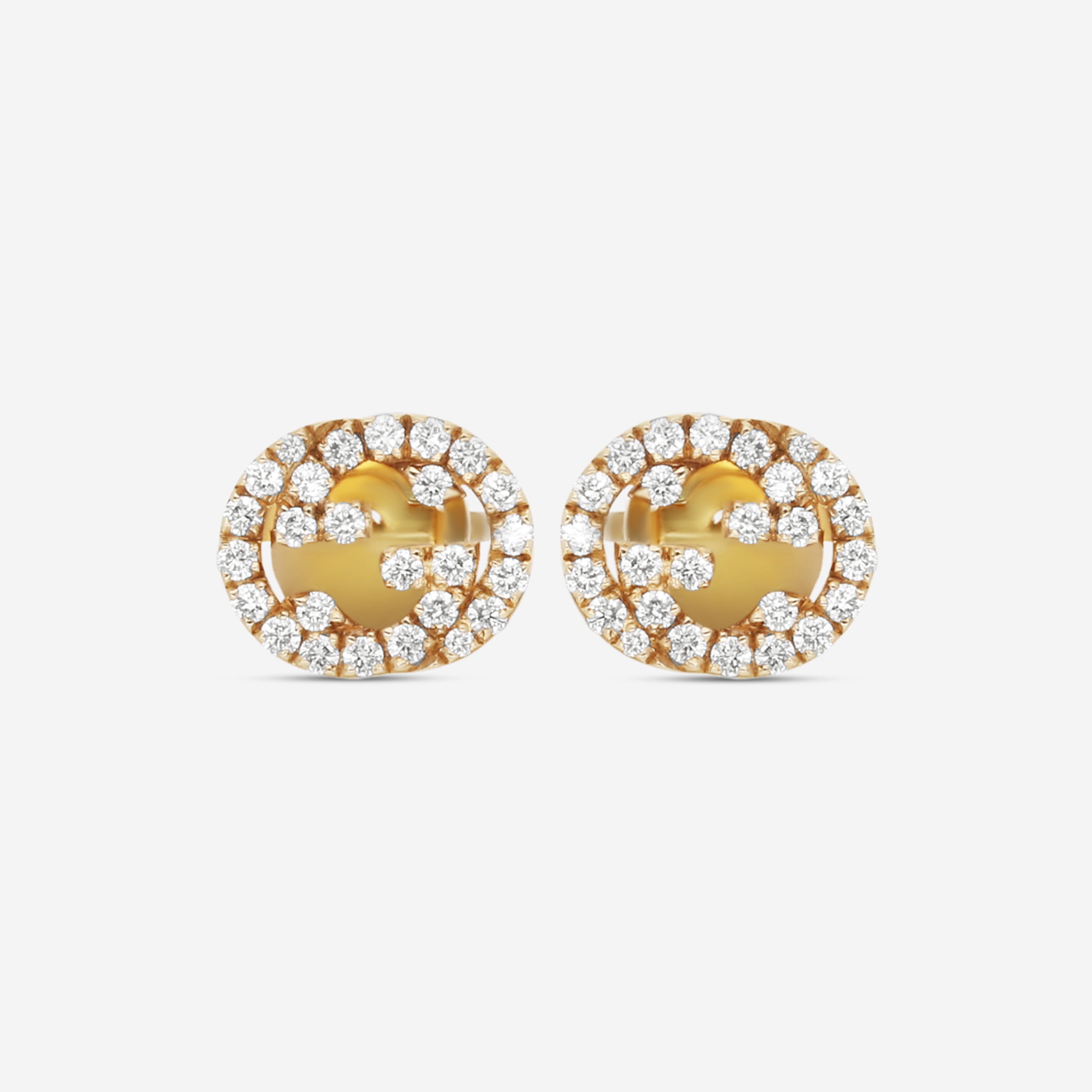 Gucci 18K Yellow Gold and Diamonds Stud Earrings YBD72940800200U MSRP $3,250 - THE SOLIST