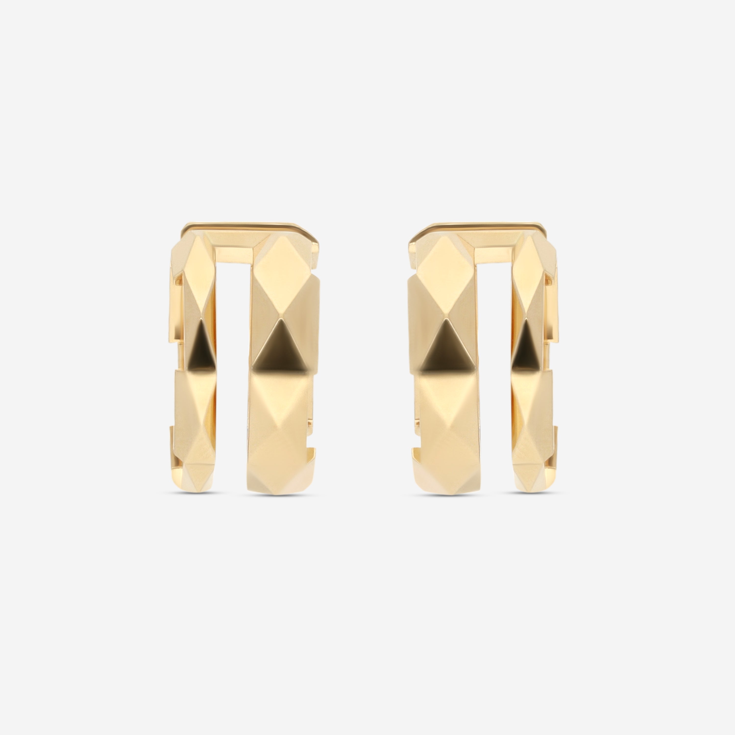 Gucci Link to Love 18K Yellow Gold Hoop Earrings YBD74564900100U MSRP $5,950 - THE SOLIST