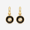Gucci 18K Yellow Gold Onyx & Diamond Drop Earrings YBD78656300100U - THE SOLIST