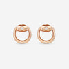 Gucci Horsebit 18K Rose Gold Diamond Stud Earrings YBD79616600100U - THE SOLIST