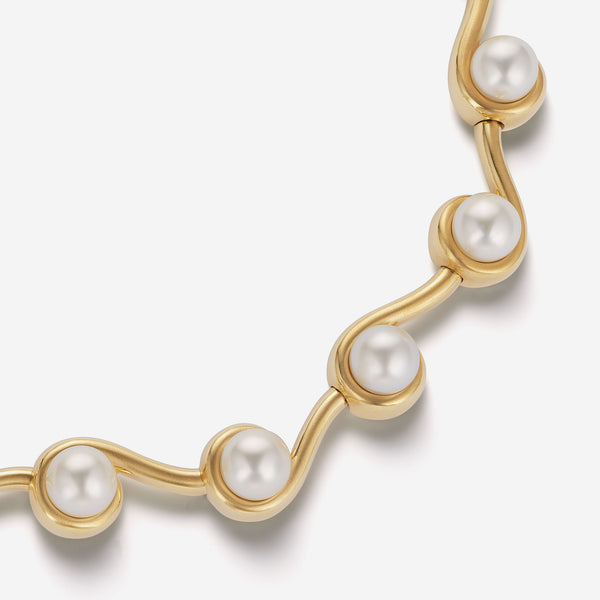 Assael Angela Cummings 18K Yellow Gold, South Sea Cultured Pearl Choker Necklace ACN0096 - THE SOLIST
