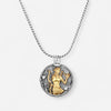 Konstantino Zodiac Sagittarius Sterling Silver & 18K Yellow Gold Diamond Carved Pendant MEKJ630-109 - THE SOLIST