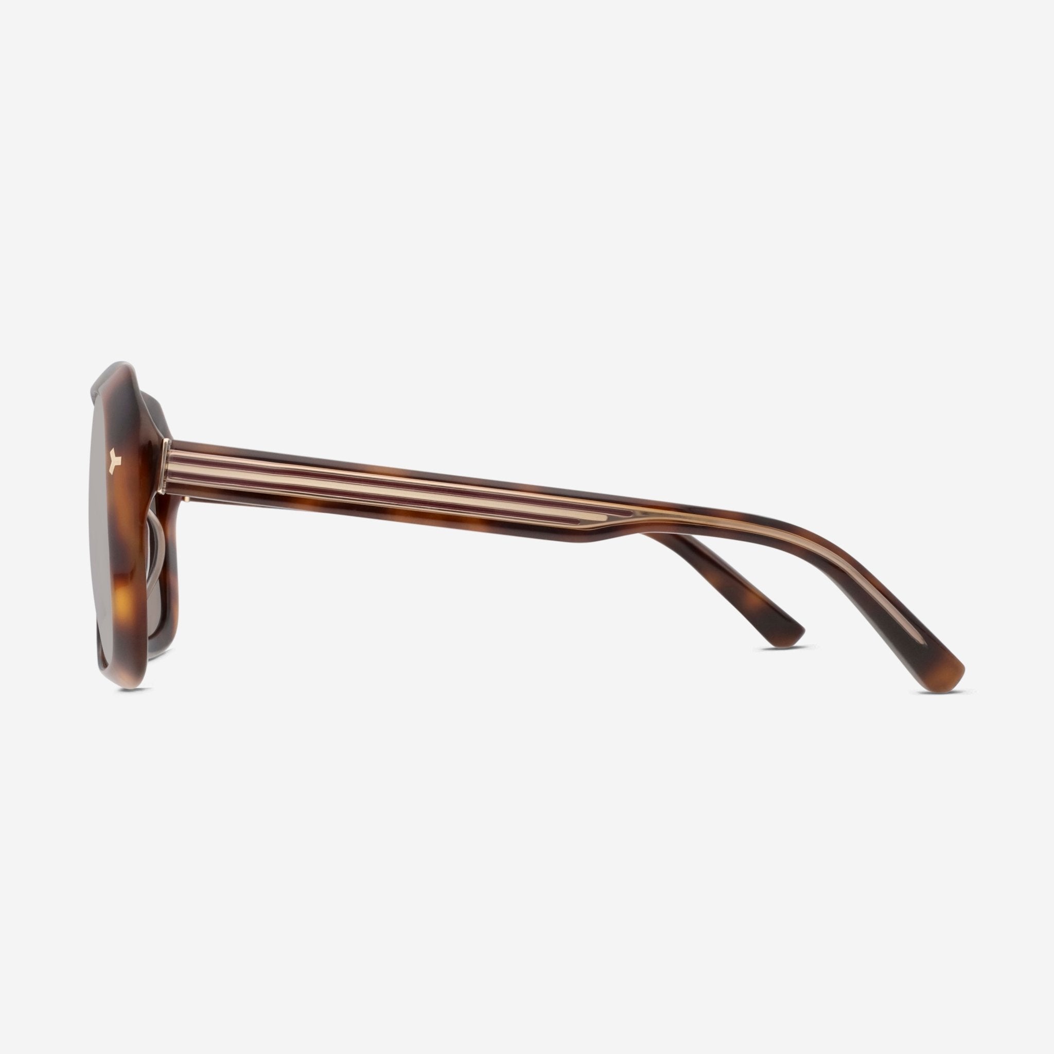 Bally Dark Havana & Brown Oversized Unisex Sunglasses BY0098 - H - THE SOLIST - Bally