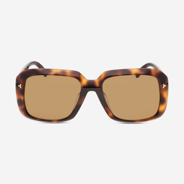 Bally Dark Havana & Brown Oversized Unisex Sunglasses BY0098 - H - THE SOLIST - Bally