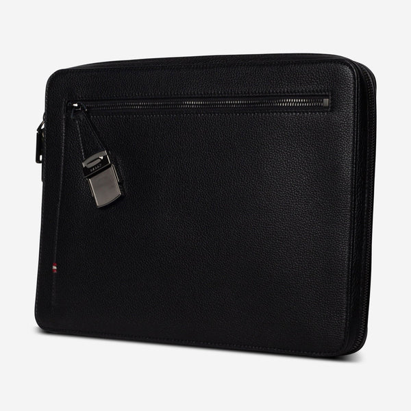Bally Gabher Men's Black Leather Handbag 6230945 - THE SOLIST - Bally