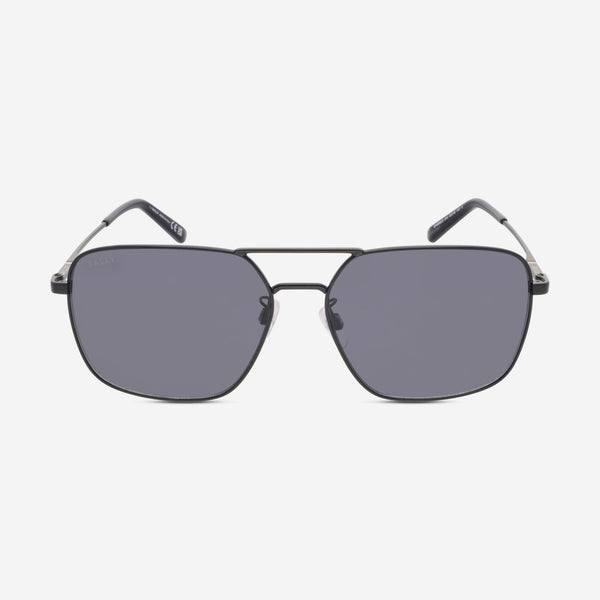 Bally Men's Shiny Black & Blue Aviator Sunglasses BY0095 - D - THE SOLIST - Bally