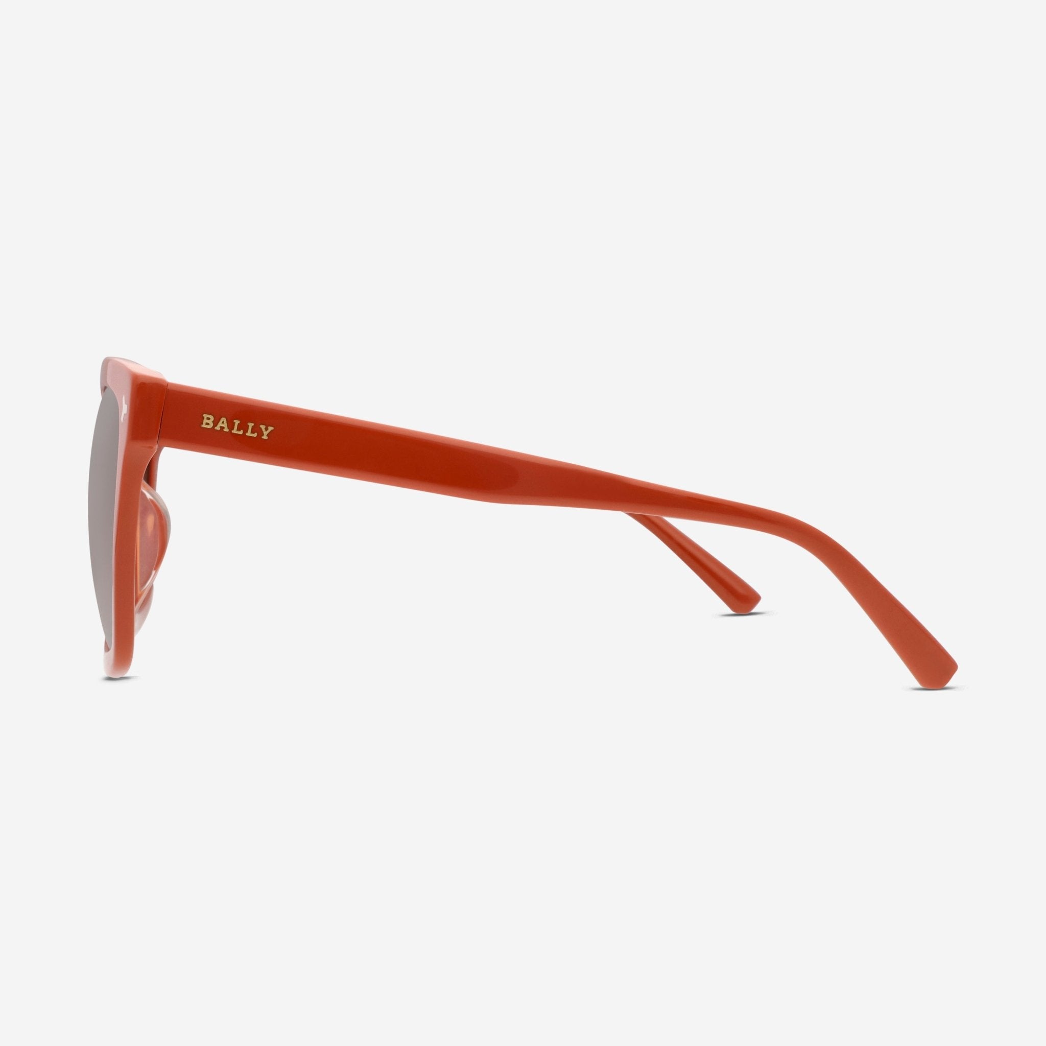 Bally Women's Shiny Orange & Gradient Brown Oversized Sunglasses BY0034 - H - THE SOLIST - Bally