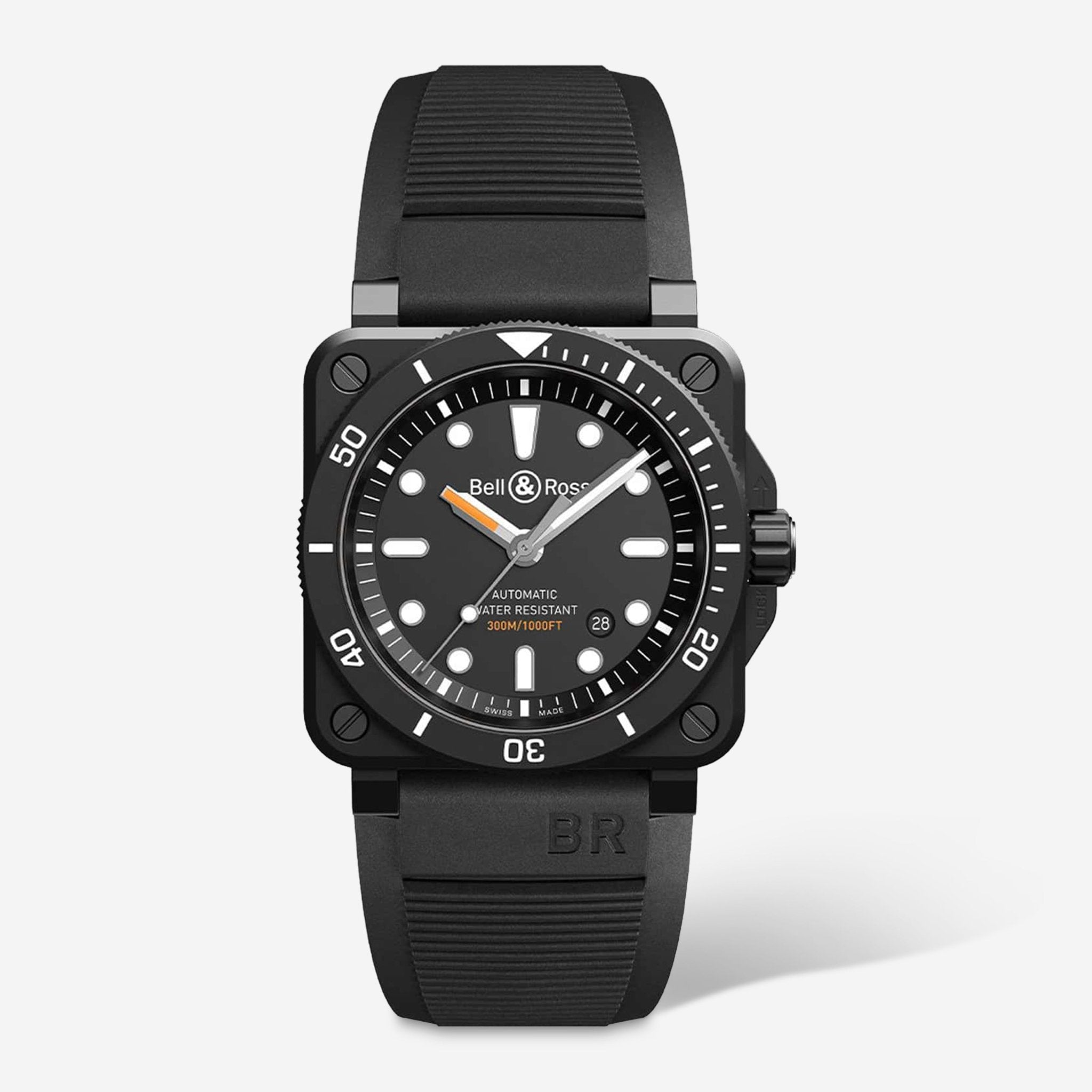 Bell & Ross Br-03 Diver Ceramic Automatic Men's Watch BR0392-D-BL-CE/SRB - THE SOLIST