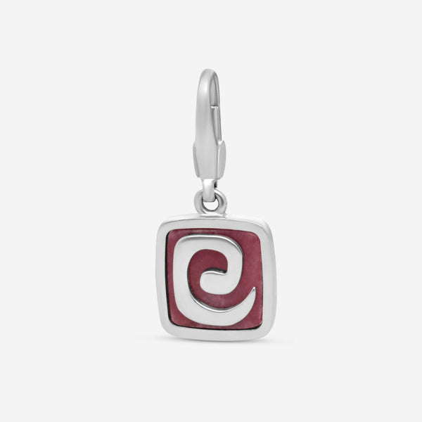 Bulgari 18K White Gold Pink Rhodonite Charm CN852385 - THE SOLIST - Bulgari