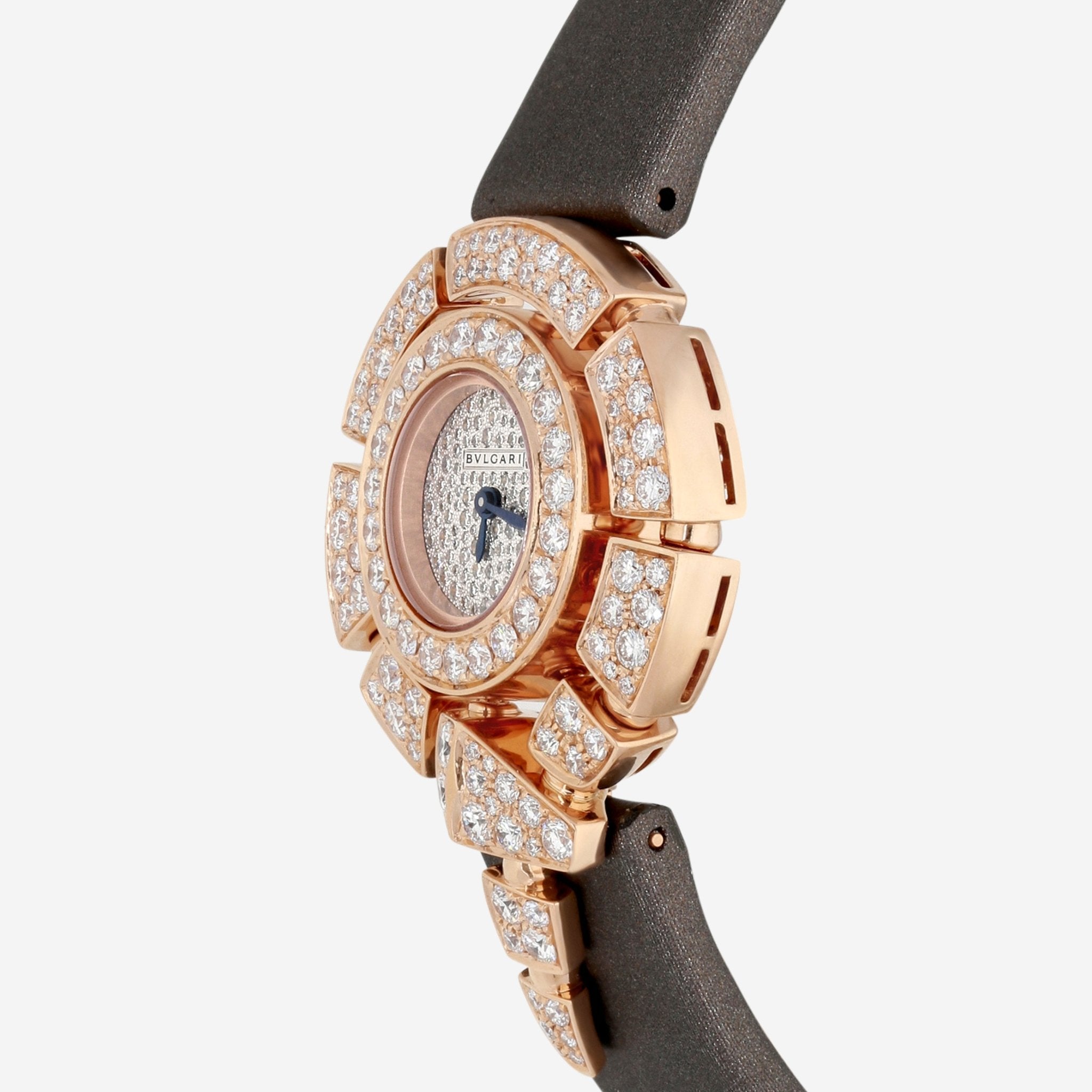 Bulgari Serpenti Incantati 18k Rose Gold with Snow - Pave Diamonds 30mm Quartz Ladies Watch 102676 - THE SOLIST - Bulgari