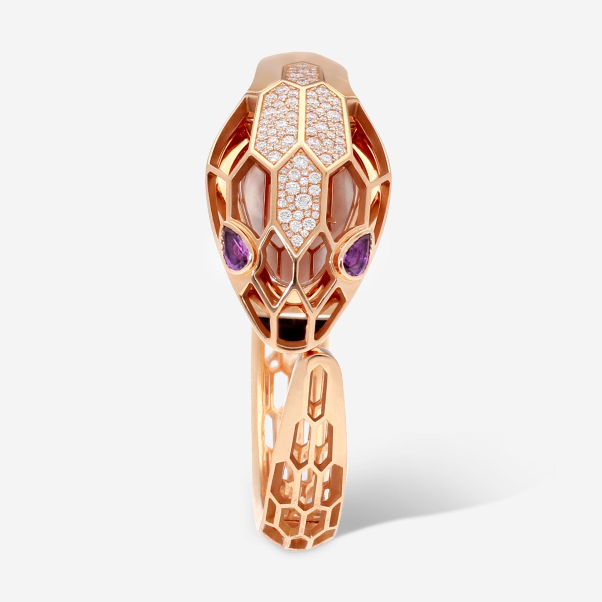 Bulgari Serpenti Misteriosi Secret 18K Rose Gold Diamond Quartz Ladies Watch 102753 - THE SOLIST - Bulgari