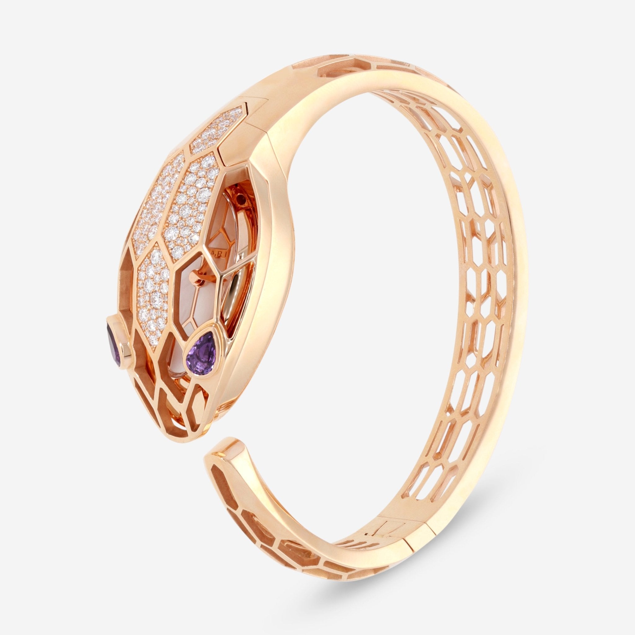 Bulgari Serpenti Misteriosi Secret 18K Rose Gold Diamond Quartz Ladies Watch 102753 - THE SOLIST - Bulgari