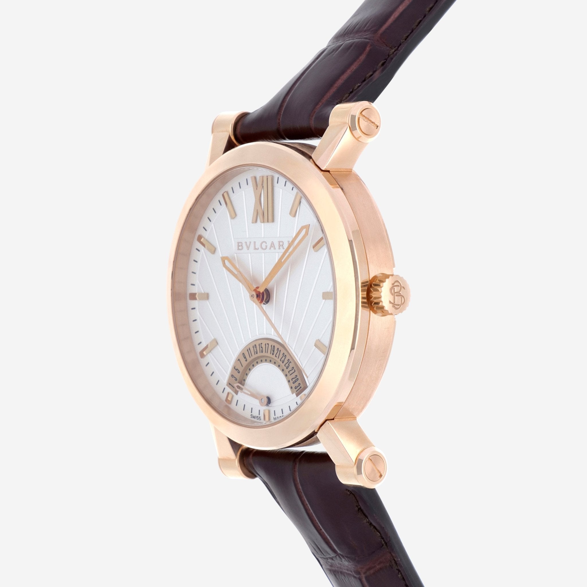 Bulgari Sotirio Bulgari Retrograde 18K Rose Gold 42mm Automatic Men's Watch 101708 - THE SOLIST - Bulgari