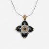 Konstantino 18K Yellow Gold & Sterling Silver Onyx Pendant MEMK5114-120-CUT - THE SOLIST