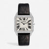 Cartier Santos Dumont 18K White Gold Diamond Manual Wind Ladies Watch WH100651