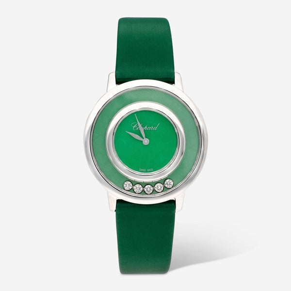 Chopard Happy Diamonds Green Dial Quartz Ladies Watch 209429 - 1107 - THE SOLIST - Chopard