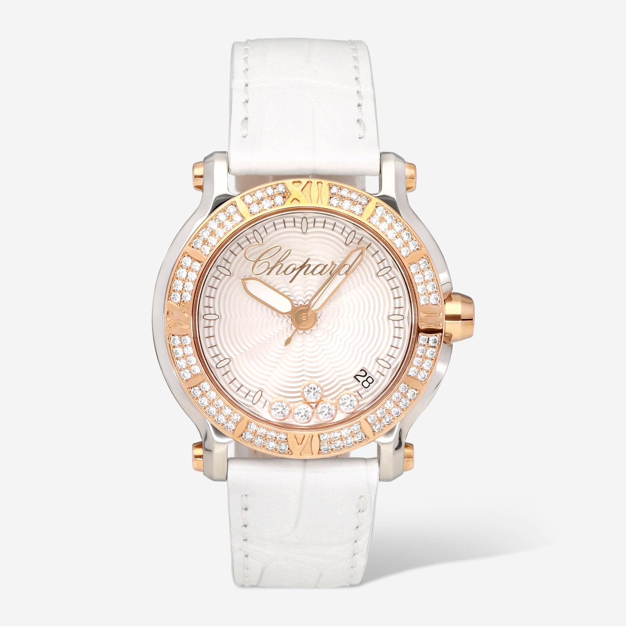 Chopard Happy Sport Diamond Silver Dial Quartz Ladies Watch 278551 - 6003 - THE SOLIST - Chopard
