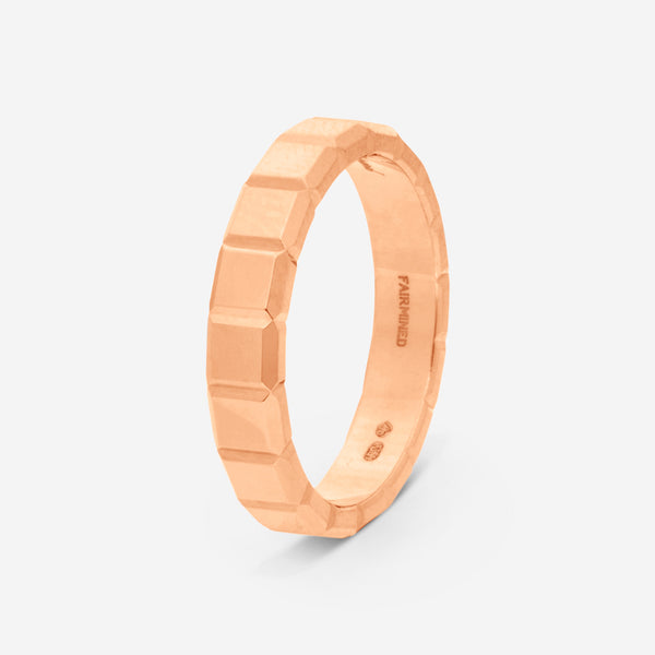 Chopard Ice Cube 18K Rose Gold Band Ring Sz. 7.25 829834-5012