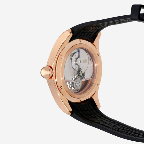 Corum Bubble Flying Tourbillon Skull 47mm Champagne Dial 18K Rose Gold Automatic Men's Watch L016/03806 - THE SOLIST - Corum