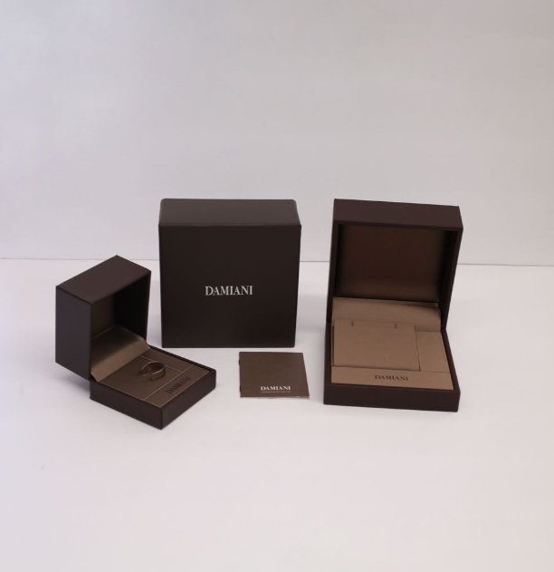 Damiani 18K Whıte Gold Diamond Hoop Earrings 20091233 - THE SOLIST