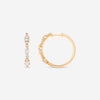 Ina Mar 14K Yellow Gold, Round and Oval Shape Diamonds 1.69ct. twd. Hoop Earrings CN/566433 - THE SOLIST - Ina Mar