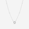 Ina Mar 18K White Gold Diamond Cluster Pendant 16" ANK - 18917 - THE SOLIST - Ina Mar