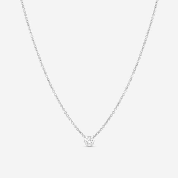 Ina Mar 18K White Gold Diamond Necklace 16" ANK - 19302 - THE SOLIST - Ina Mar