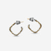 Konstantino Dome Sterling Silver & 18K Yellow Gold Hoop Earrings SKKJ699 - 130 - THE SOLIST - Konstantino