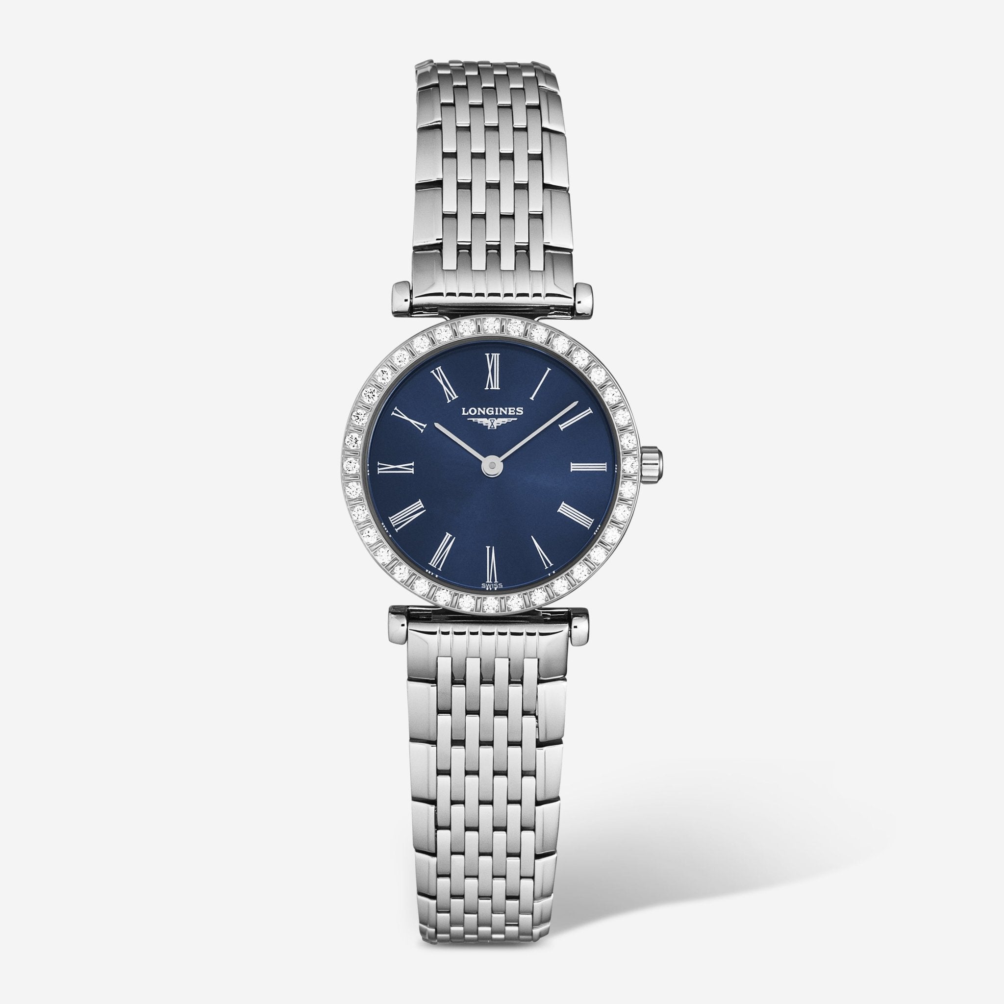 Longines La Grande Classique Stainless Steel Diamond Quartz Ladies
