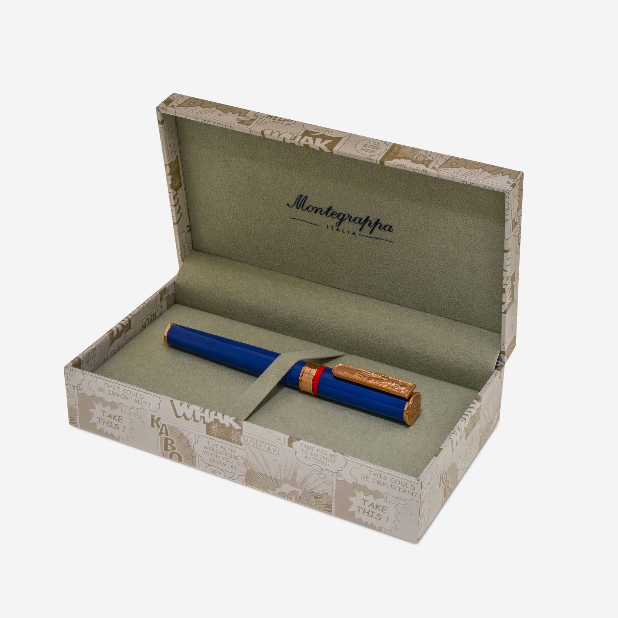 Montegrappa DC Comics Heroes and Villains Superman Rollerball Pen ISDCSRYB - THE SOLIST - Montegrappa