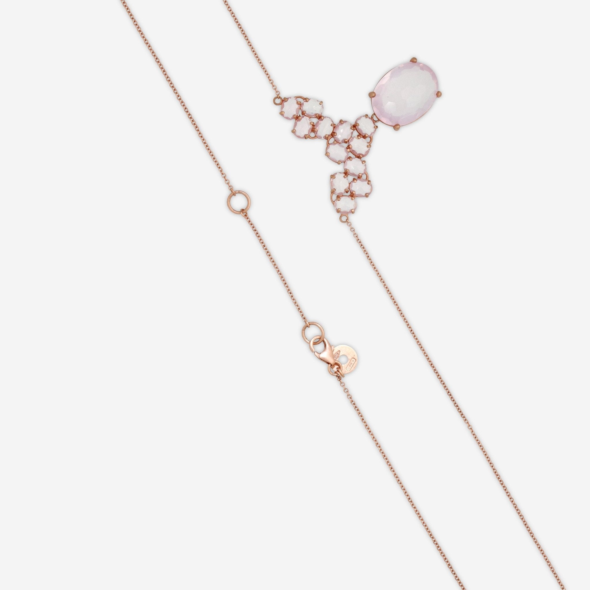 Nanis 18K Rose Gold Rock Crystal Pendant Necklace CN8 - 565 - THE SOLIST - Nanis