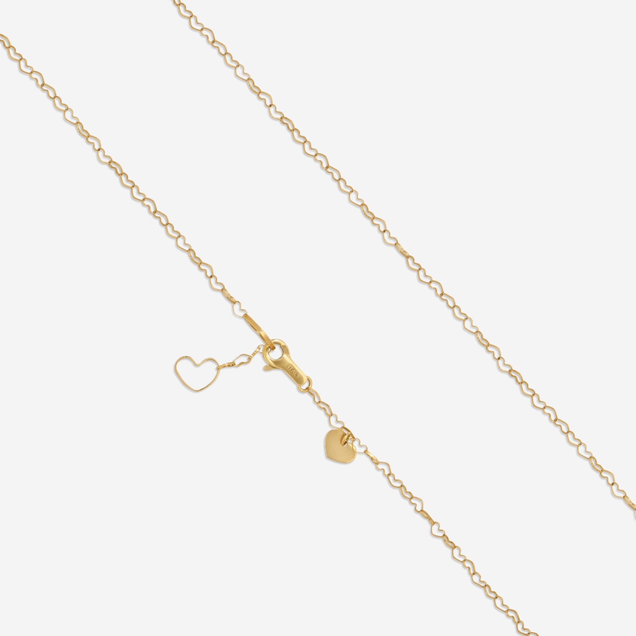 Nanis 18K Yellow Gold Orange Sapphire Pendant Necklace CS10 - 506 - THE SOLIST - Nanis