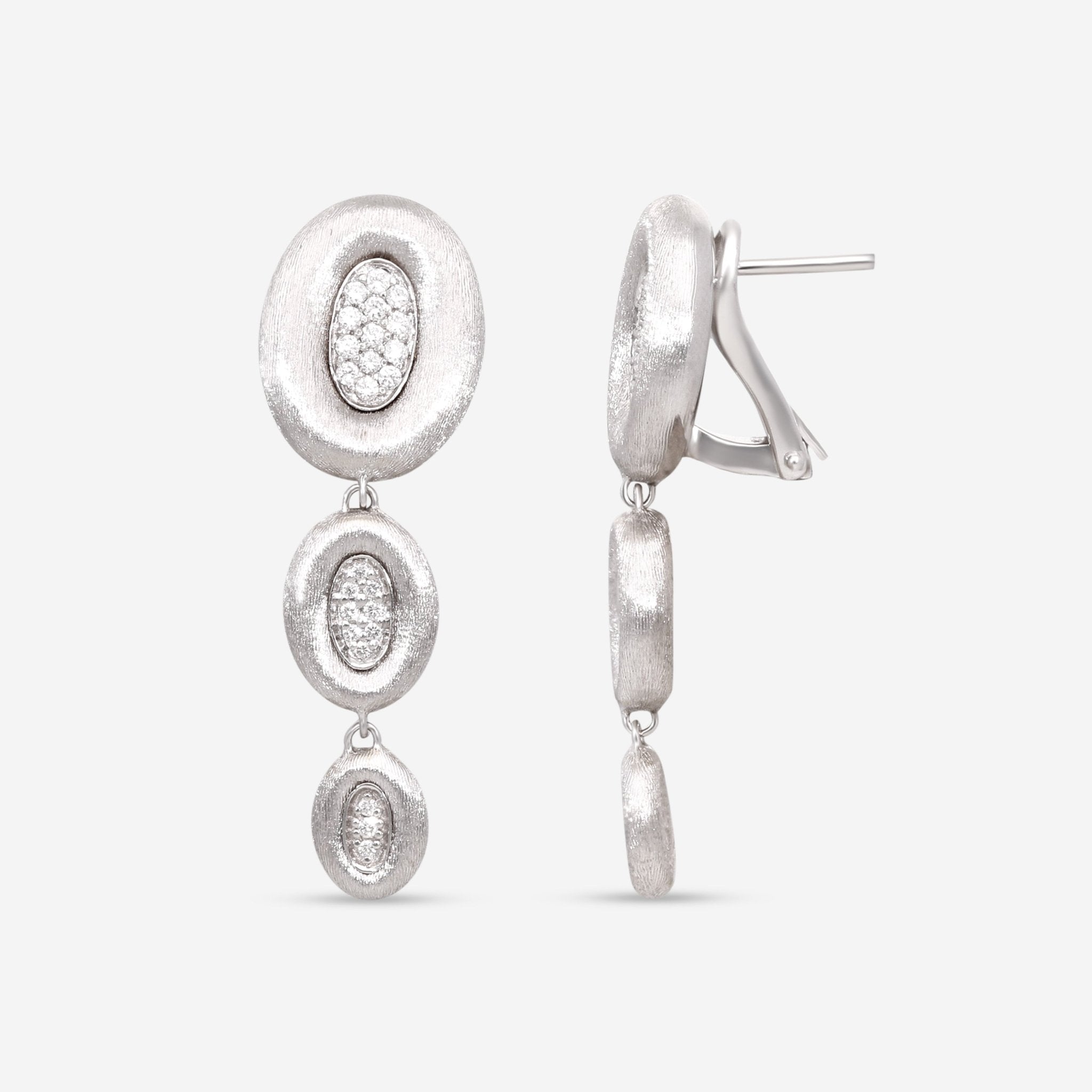 Nanis Olga 18K White Gold Diamond Drop Earrings OS1 - 503 - THE SOLIST - Nanis